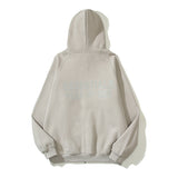 Cardigan Baseball Jacket Letter Flocking Zipper Cardigan Hoodie Fleece Padded Coat