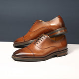 Men's Dress Shoes Classic Leather Oxfords Casual Cushioned Loafer Men's Business Formal
