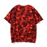 Bathing Ape T Shirt Summer Camouflage Short Sleeve T-shirt