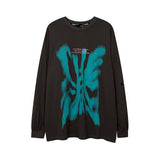 Man Fall Outfits T Shirt Men and Women Couple Long Grapefruit T-shirt
