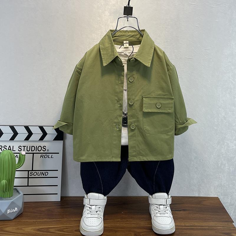Toddler Boys Jackets Boys' Shirt Spring and Autumn