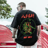 Men T-Shirts Loose Oversize Half Sleeve