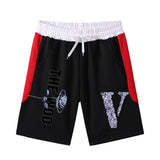 Vlone Shorts Letter Large V Printed Men'S Casual Shorts Summer Loose