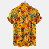 Camp Collar Shirt Floral Short Sleeve Shirt