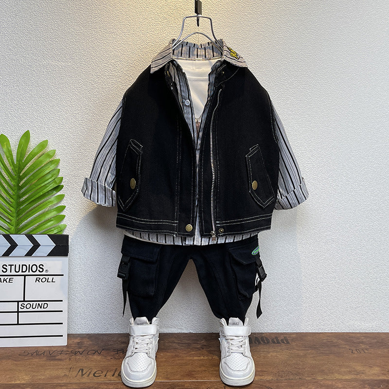 Toddler Boys Jackets Boys Autumn Clothing Shirt Outfit Jacket