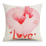Valentine's Day Pillow Covers 4 Piece Random Styles Together, Love Festival Home Pillow Cushion Cover