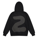 Kanye West Sunday Service Hoodie Autumn And Winter Match Stick Flame Fleece Hoodie Plus Size Loose