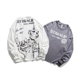 Crew Neck Sweatshirts for Men Men's Autumn Cartoon Printed Crew Neck Sweatshirt