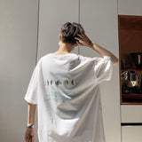 Men T-Shirts Loose Half-Length Sleeves Printing