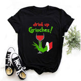 Men and Women Grinch Shirt Christmas Grinch Pattern T-shirt
