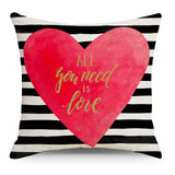 Valentine's Day Pillow Covers 4 Piece Random Styles Together, Love Festival Home Pillow Cushion Cover