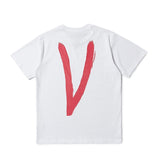 Vlone Printed Cotton Round Neck Short Sleeve Tshirt For Men And Women