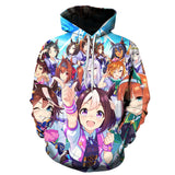 Anime Hoddies Horse Racing Women's Second Season Cartoon Cosplay Sweater