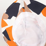 Bucket Hat Fishing Cap Cotton Print Fisherman Hat Geometric Bucket Hat Boy and Girl Sunshade Hat