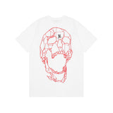 Skull T Shirt Skull Hip Hop Orange