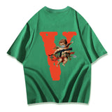 Vlone T Shirts Popular Men'S And Women'S Casual Round Neck Short Sleeves T-Shirt