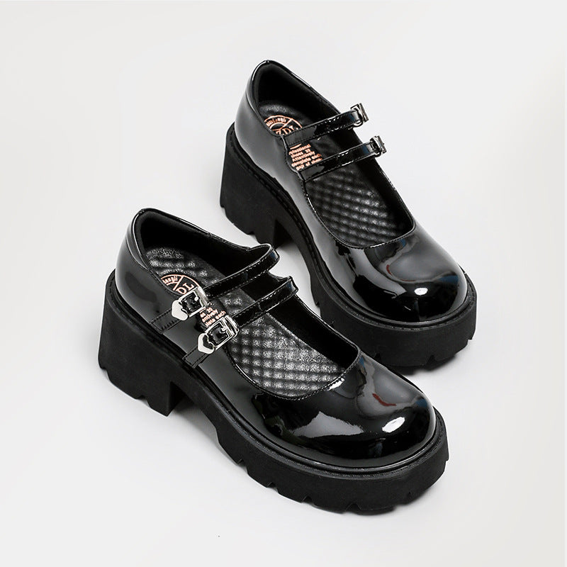 Mary Jane Shoes Women'S Retro College Style Genuine Leather Pumps