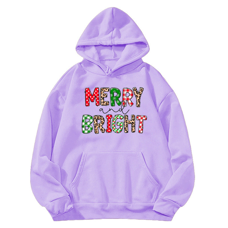 Merry and Bright Sweatshirts Merry and Bright Fall/Winter Printed Hoodie