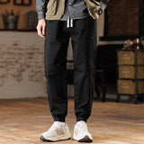 Cuffed Cargo Pants Casual Pants Men's Sports Loose Tappered