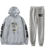 Jelly Roll Hoodie Jelly Roll Peripheral Printed Sweater Sports Two-Piece Suit
