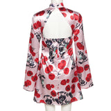 Music Festivals Rave Outfits Dress Spring and Summer Women's Clothing Fashion Printed Sexy Dress