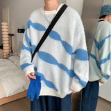 Men's Sweatshirt Autumn Men's Color Matching Sweater Loose