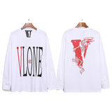 Vlone Sweatshirt Round Neck Long T Casual Able Long Sleeve