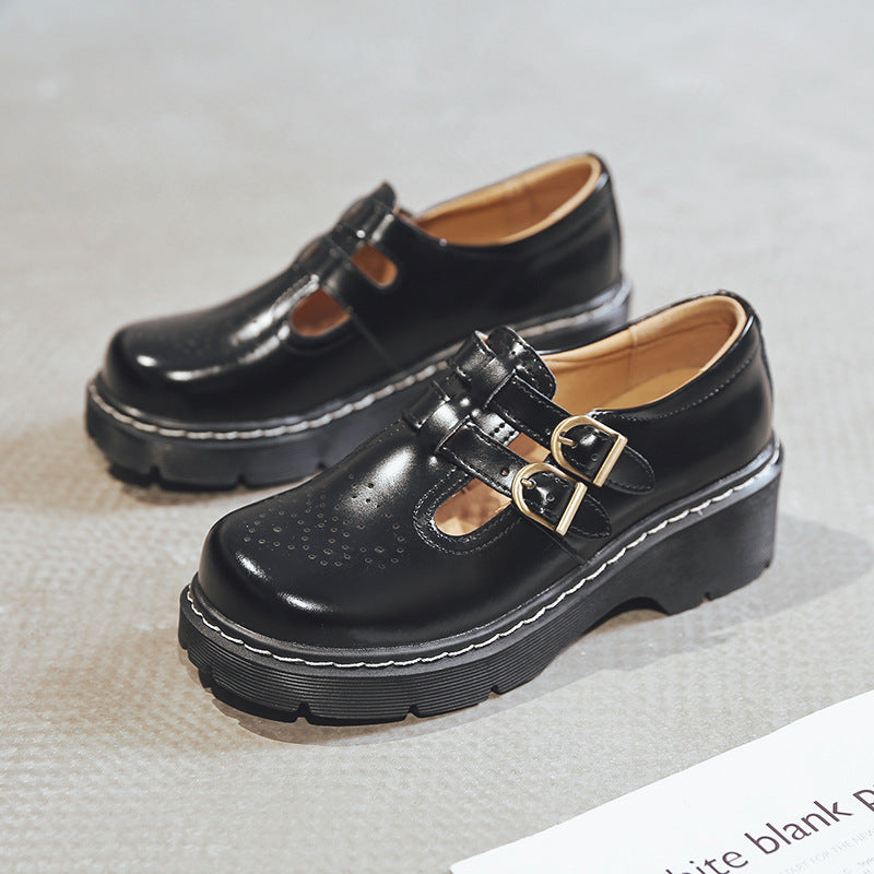 Mary Jane Shoes Vintage Women'S Shoes Jk Leather Shoes