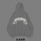 Kanye West Sunday Service Hoodie Autumn And Winter Distressed Reflective Loose Hooded Sweater