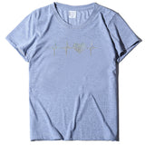 Valentine's Day T Shirt ECG Heart-Shaped Rhinestone Summer Large Size Top