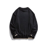 Crew Neck Sweatshirts for Men Men's Autumn round Neck Set Printed Bottoming Shirt Men's
