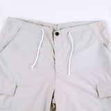 Julia Fox Low Rise Jeans Hot Girl Wide Leg Woven Pants Loose Slimming Drawstring