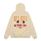 Kanye West Sunday Service Hoodie Rose Skull Distressed Hooded Sweater