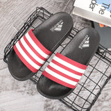 Men's Flip Flops Men Slides Comfort Slides Sandal Summer Stripes Outdoor Beach Fashion Slippers Men