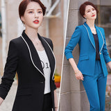 Interview Suit Women Chiffon White Blazer Women's Thin Dress Suit