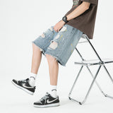 Men Jorts Summer Loose Casual Retro Shorts Men