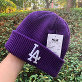 Yankee And Dogers Winter Hat Autumn And Winter Embroidery Men And Women Winter Hat Ear Protection Beanie Hat