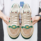 Screener Leather Sneakers Retro Couple Shoes Board Shoes Men