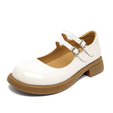 Mary Jane Shoes Leather Shoes Pumps