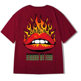 Men T-Shirts Printed Loose Half Sleeve