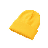 Red Beanie Hat Woolen Cap Autumn and Winter Men and Women Sleeve Cap