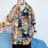 Men Shirts Full Printed Half Sleeve Shirt