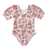 Children Swimsuit Girls' One-Piece Swim Wears Printed Swimsuit