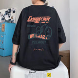 Men T-shirt Simple Half Sleeve Top Loose