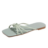 Women Open Toe Sandals Flats Summer Large Size Slippers Flat Beach Slippers Women