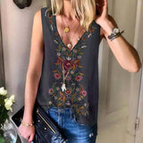 Modern Gypsy Outfits Base Shirt Vest Chiffon Shirt