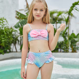 Children Swimsuit Bowknot Cute Bikini Swimsuit for Girls