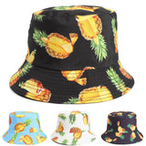 Bucket Hat Fishing Cap Cotton Print Fisherman Hat Double-Sided Printing Bucket Hat