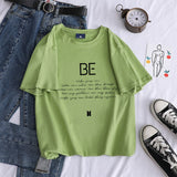 BTS Proof T Shirt Summer Loose Cotton T Top for Women