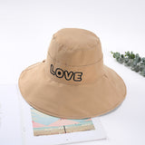 Women Bucket Hat Bucket Hat Sun Shade Embroidery